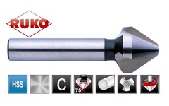 Зенковка ц/х 75° 10,4мм HSS-G 3z L50мм d6мм Ruko 102223