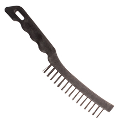 11-1-013 Щетка проволочная пластиковый корпус, 3 ряда, толщина проволоки 0,33мм, 260мм (РемоКолор)