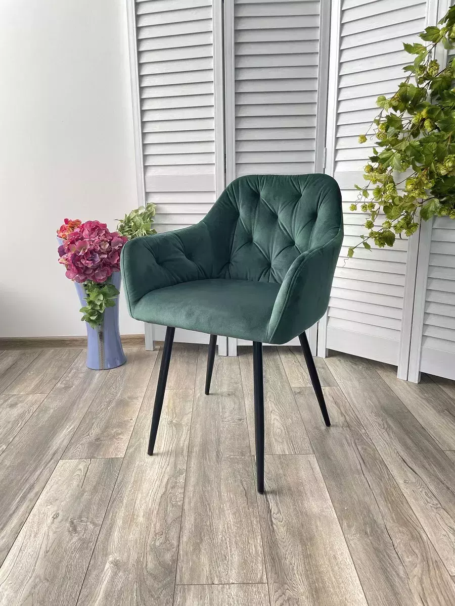 Стул PERU BLUVEL-78 GREEN, велюр M-City