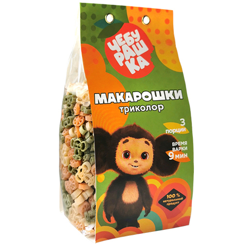 Макарошки Триколор  ЧЕБУРАШКА 250 г