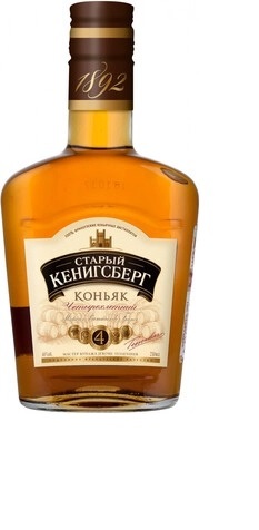 Коньяк Старый Кенигсберг четырехлетний F 0,25л (16) 40%