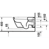 Duravit Starck 2 Унитаз подвесной 620х375хh335 для Sensowash 611000, 610001, цвет:белый 2533590000