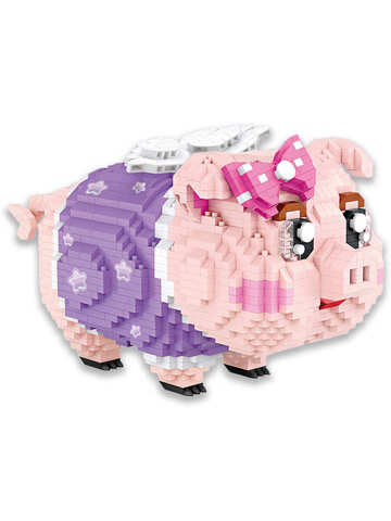 Конструктор LOZ micro Копилка Свинка 2050 деталей NO. 9042 Piggy Bank Creative Series
