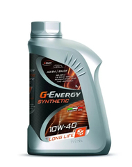 Масло G-Energy Synthetic Long Life 10W40 SN/CF A3/B4 (1л) синтетика