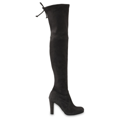 Замшевые ботфорты Stuart Weitzman 41277 на устойчивом каблуке