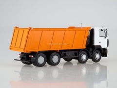 MAZ-6516 tipper 8x4 white-orange 1:43 AutoHistory