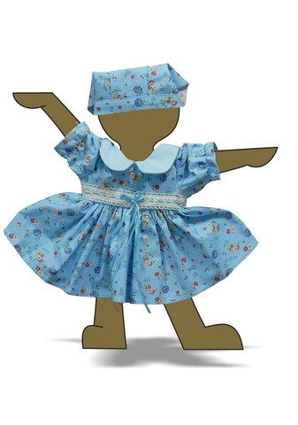 Платье - Демонстрационный образец. Одежда для кукол, пупсов и мягких игрушек.