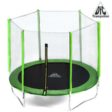 Батут DFC Trampoline Fitness с сеткой 12ft Зеленый фото №0