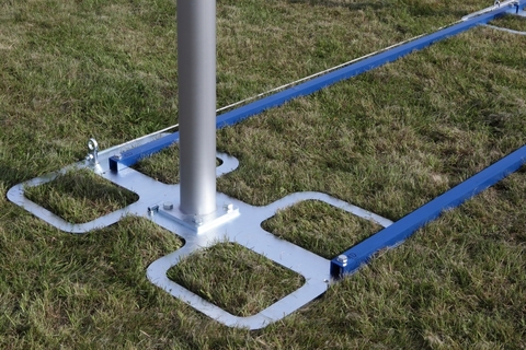 Комплект наземных анкеров клетки для метания диска Polanik K6-0237