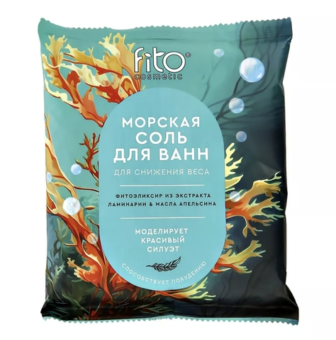 Соль для ванн Морская для снижения веса ELIXIRICA 500г ФИТО