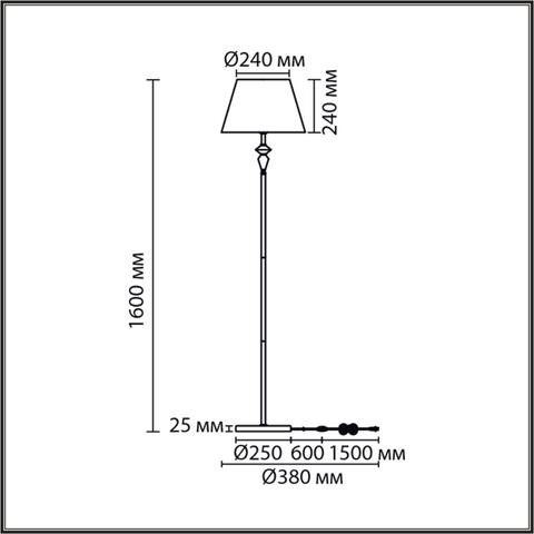 Торшер Lumion VERMONT 8275/1F