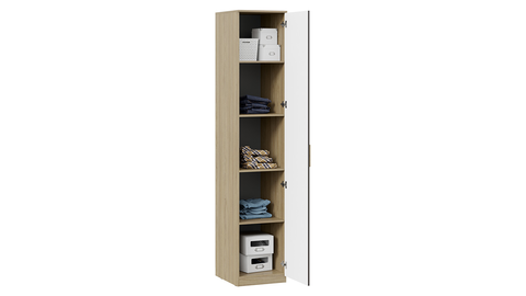 Шкаф-пенал Сэнди вяз благородный / серый вулкан