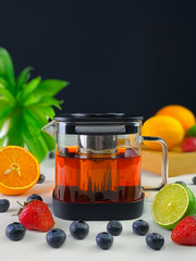 Чайник заварочный с фильтром колбой для чая, 700 мл