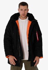 Парка Alpha Industries N-3B Slim Fit Black (Черная)