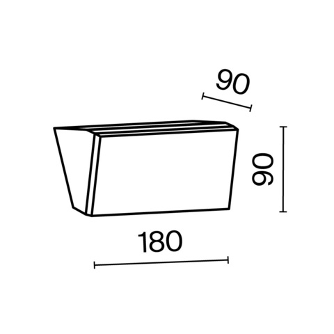 Уличный настенный светодиодный светильник Maytoni Brick O436WL-L10GF3K