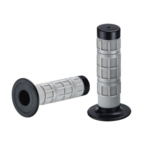 RGP-633M-125 Грипсы руля двухкопонентные без отверстия, чёрный-серый