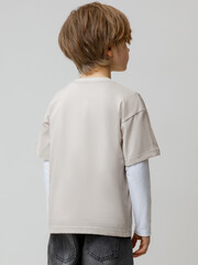 фуфайка  для мальчика  КР 302799/бежевый к624