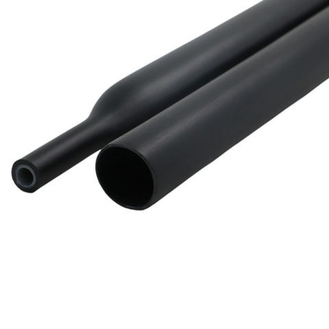Термоусадочная трубка с клеем 3/1 (3:1) черная Raychman 1м