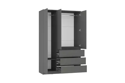 Шкаф 3-х створчатый ШК-08 Симпл графит
