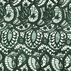 Кружевное полотно, 231 гр/м2, 115 см, т.зелёный