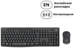 Клавиатура Logitech Silent Wireless Combo MK295 черный + мышь