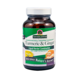 Куркума и имбирь, Turmeric & Ginger, Nature's Answer, 90 вегетарианских капсул 1