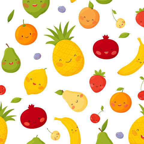 Маленькие рисунки для срисовки фрукты