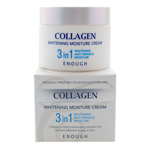 Enough Collagen 3in1 Whitening Moisture Cream - Крем для лица увлажняющий с коллагеном 3в1