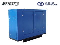 Дизельный генератор Азимут АД-64С-Т400-2РПМ55 Yangdong в капоте с автозапуском