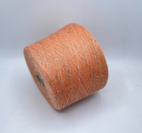 Fil-3 (пр.Италия),art-Emerald 2000м/100гр, 50% Вискоза 16% Лен 30% Полиакрил 4% Шелк , цвет- Абрикос,твид , арт.27845
