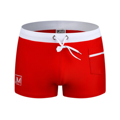 Мужские плавки боксеры красные JOCKMAIL JM702-8