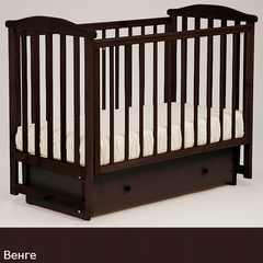 АБ  15.2  "Лютик"  кровать детская маятниковая  поперечн (махагон)