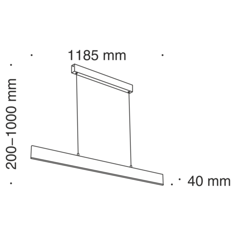 Подвесной светильник Technical Step P010PL-L30G4K