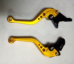 Короткие рычаги тормоза-сцепления Honda CBR 600 F4i 2001-2007 г.в / Золотистые