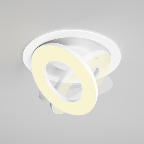 Встраиваемый светодиодный светильник Maytoni Vector DL102-12W2.7K-W