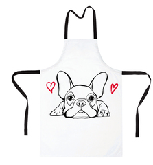Фартук "Французский бульдог - любовь"