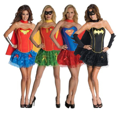 Супергерои женский костюм с корсетом — Superheroes female costume with corset