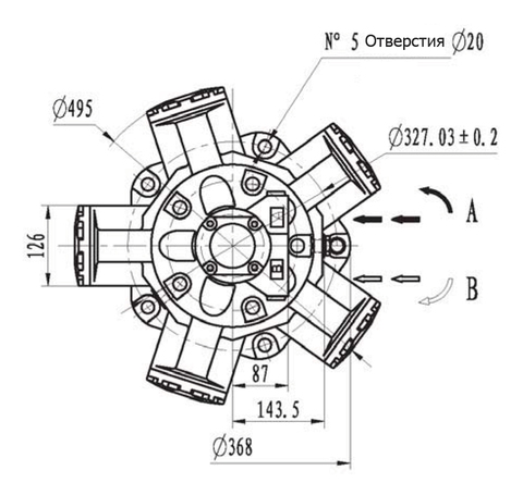 Гидромотор IMB 080-1100