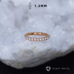 Кликер Twilight Opal #17 PVD Rose 1.2мм