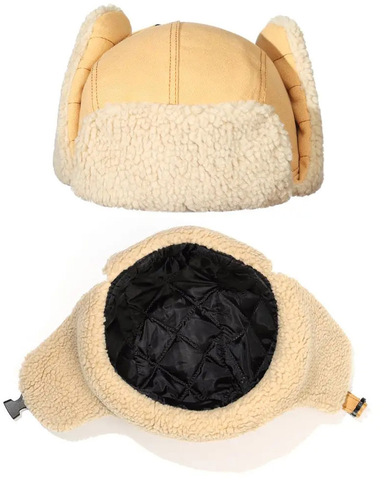 Картинка шапка-ушанка Skully Wear LFM 150_black canvas - 8