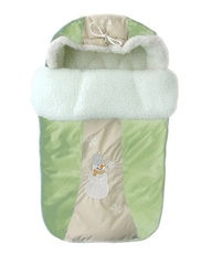 Конверт меховой "Снежинка" (розовый)