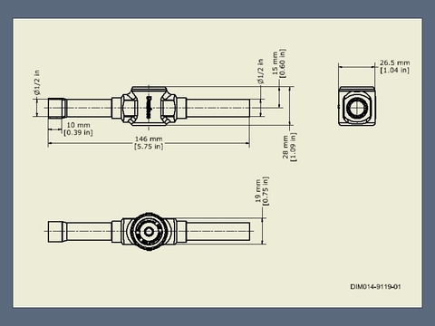 Danfoss 014-0203 SGN 12 Смотровое стекло