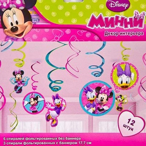 Спираль Disney Минни Маус 46-60см 12шт/A