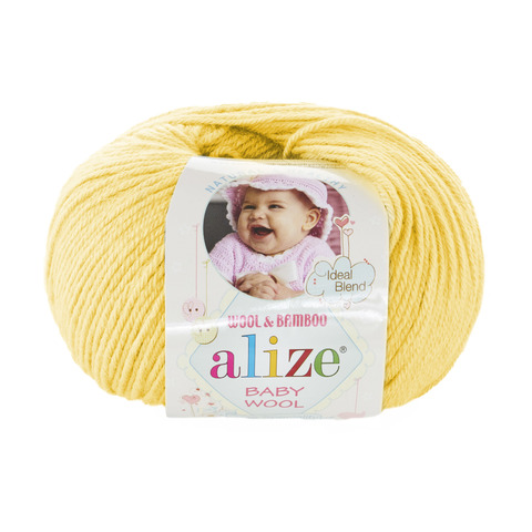 Пряжа Alize Baby Wool 187 желтый