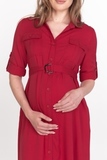 Платье для беременных 11557 малиновый
