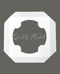 Ложемент 145*145*25 мм под кулич (белый), картон (бумага)