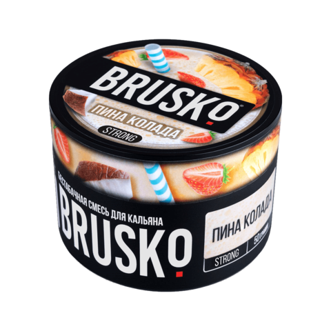 Бестабачная смесь для кальяна BRUSKO 50г STRONG - Пина Колада