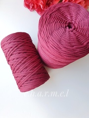 Plum polyester cord 4 mm