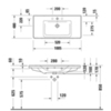 Duravit D-Neo Раковина накладная 1005х480  мм, с переливом, с 1 отв. под смеситель,  с WonderGliss, цвет: белый 23671000001