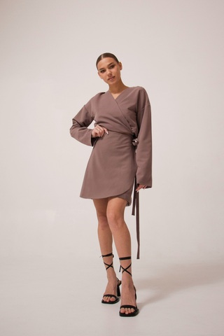 Топ с запахом BROWN